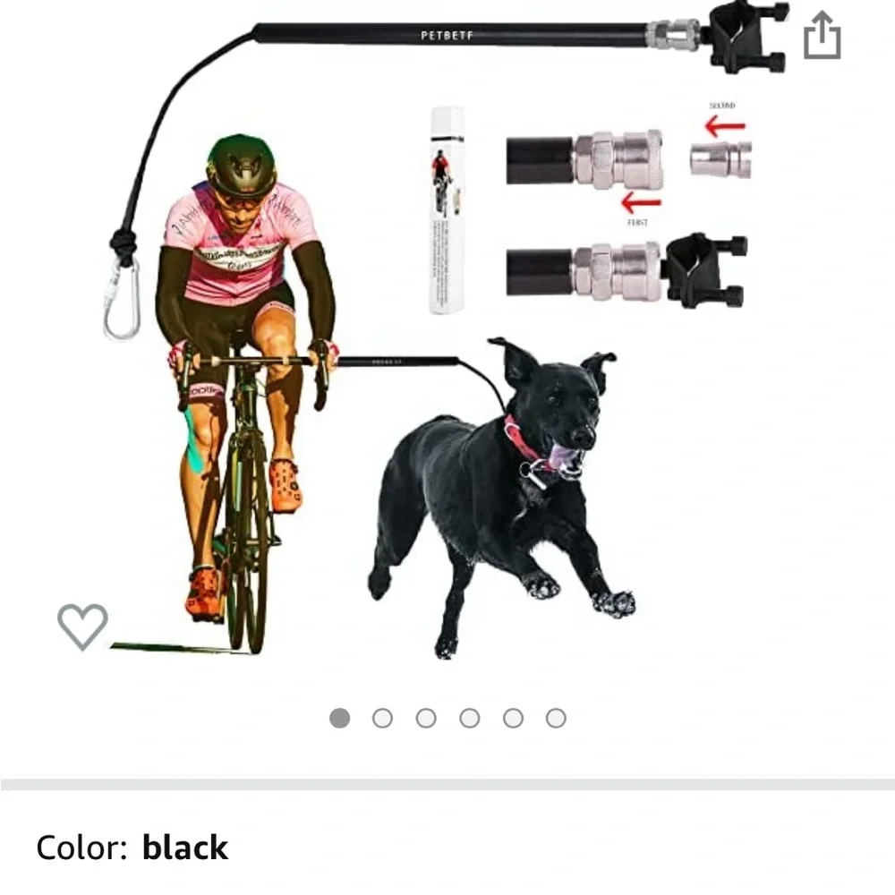petbetf Dog Bike Leash,Hands Free Bike Leash,Attachment Bicycle Riding